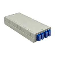 Boîtier de terminaison fibre optique 12 cœurs SC UPC en plastique ABS pour montage mural ou sur bureau FTTH