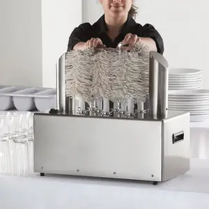 התאמה אישית מסחרית 8 בועות זכוכית מכונת ניקוי כביסה מכונת ליטוש עם מייבשים