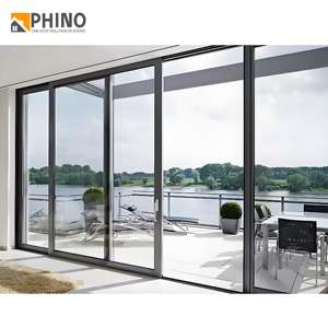 Hiện đại Heavy-Duty tự động đôi nhiệt phá vỡ kính trượt Patio cửa quá khổ cho sân phòng khách phòng ngủ nội thất - Product Image 2