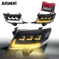Phare de projecteur LED pour phares avant d'automobile pour Toyota Hilux Vigo 2012-2014 avec phare de clignotant séquentiel à LED