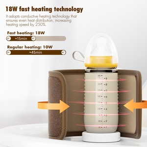 Calentador de leche de viaje de calentamiento rápido de 18W 8000mAh utilizable a largo plazo para bebés y adultos que mantienen la leche caliente en todas partes - Product Image 3