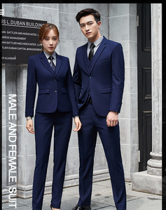 Vente en gros Tenue <span class=keywords><strong>de</strong></span> bureau personnalisée pour femmes quatre pièces Tenue d'uniforme <span class=keywords><strong>de</strong></span> haute qualité Tenue <span class=keywords><strong>de</strong></span> <span class=keywords><strong>cérémonie</strong></span> Ensemble <span class=keywords><strong>de</strong></span> costume pour femmes pour travailleurs d'affaires - Product Image 3