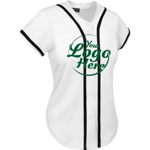 T-shirt de baseball pour femme à manches courtes, respirant, imprimé, séchage rapide, pour softball, personnalisable avec logo, été - Product Image 1