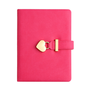 Huatong màu sắc cổ điển da Tạp Chí máy tính xách tay hình trái tim khóa <span class=keywords><strong>B6</strong></span> dễ thương khóa bí mật Nhật Ký bìa cứng may quà tặng cho cô gái - Product Image 3