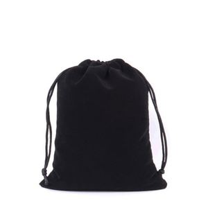 Sac à dos à cordon de serrage pour le rangement et le recyclage, petit sac en velours imprimé, nouveaux sacs en tissu, pochette à parfum, noir ou couleur personnalisable - Product Image 4
