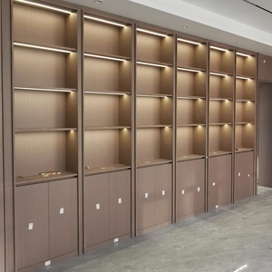 Armoire à cadeaux moderne en bois massif belle vitrine de <span class=keywords><strong>produits</strong></span> avec serrure lumière LED pour la maison cuisine salon meubles - Product Image 2