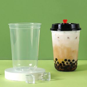 Tapa de Vaso Transparente Desechable en Forma de U de 90 mm de Diámetro, Personalizada con Logotipo, de PET/PP, para Llevar, para Jugos, Leche, Smoothies, Agua Mineral - Product Image 2