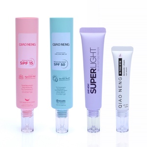 25 ml Logo Custom PE Empty Squeeze <b>Plastic</b> Nozzle <b>Tube</b> With Transparent Dropper for Eye Cream Skin Care Cream - Product Image 4