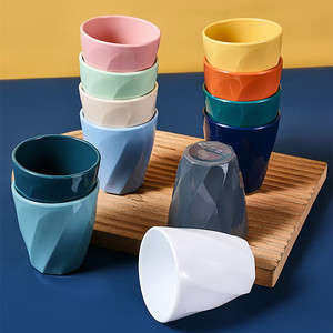 Vaso Reutilizable de Plástico Apilable con Diseño Trenzado, Taza de Agua de PP Engrosado para Hogar, Restaurante, Hotel, Baño, Zumo, Fiesta - Product Image 6