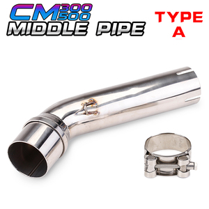 Pot d'échappement de moto CHMotor, tuyau intermédiaire, échappement moto, glisse sur pour <span class=keywords><strong>Honda</strong></span> <span class=keywords><strong>Rebel</strong></span> <span class=keywords><strong>500</strong></span> 300 CM300 CMX500 2017 <span class=keywords><strong>2018</strong></span> - 2021 - Product Image 3