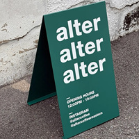Nouvelle Arrivée 2026 – Panneau Publicitaire LED en Acier Inoxydable en Forme de A avec Écran d'Affichage, Résistant aux Intempéries IP65, à Fixation au Sol