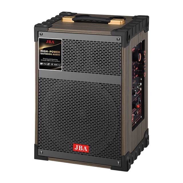 JBA-08 Portable Wireless 8 Inches Karaoke Speaker with Built-in Microphone Memory Card Support Home Theatre & Party Use