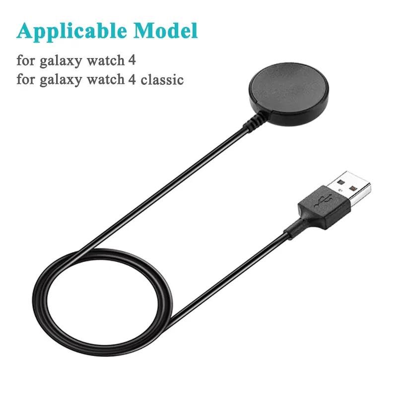 Charging Cable For Samsung Galaxy Watch 3 41/45mm Charger For Samsung Galaxy Watch 4 Classic Active 2 Charger Holder Cradle Dock