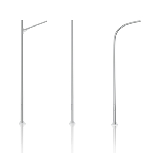 Poteaux d'éclairage solaire LED galvanisés Lecuso de 8 m et 12 m de hauteur - Product Image 1