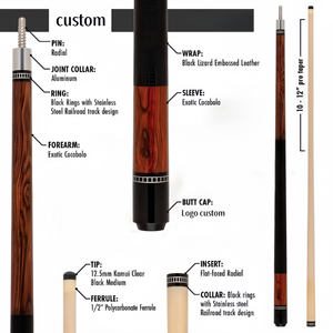 Taco de Billar Profesional Personalizado de 58 Pulgadas Directo de Fábrica con Junta Radial, Eje de Arce Canadiense y Punta de 12.5mm para Hogar y Club - Product Image 5