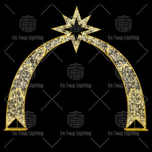 Christmas Lighted Archway LED Decoration <b>Light</b> For Park Mall Holiday Display - Product Image 2