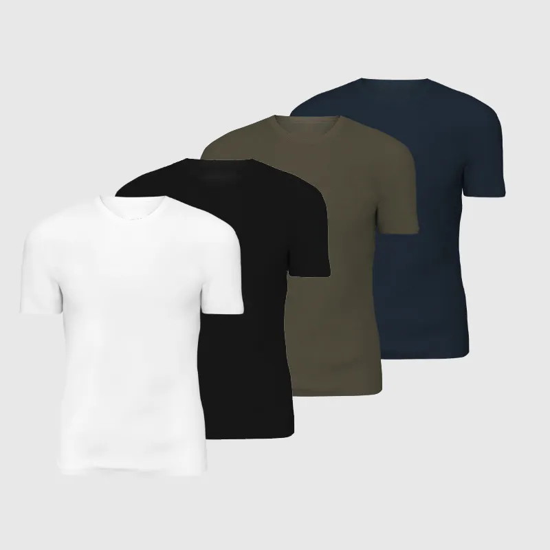 Kaus Klasik Pertama Kaus Pria Logo Kustom Premium Kaos Oblong Pria Kerah Bulat Katun Murni Pas