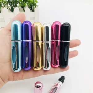 Mini bouteille de parfum, 10ml, pièces, spray, rechargeable, Portable, en aluminium