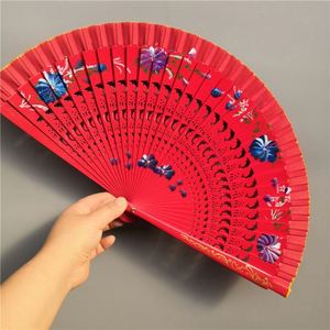 Wholesale Traditional Solid Color Bamboo <b>Hand</b> <b>Fan</b> with Carved Design-Eco-Friendly for Weddings Events & Home Decor - Product Image 5