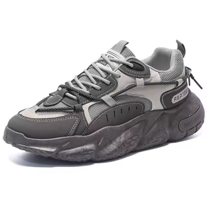 Chaussures de sport respirantes en maille respirante pour hommes, tendance 2025, tout ce qui rehausse la taille, chaussures décontractées, style de marche - Product Image 1