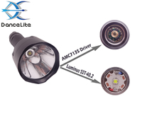 Kits de chasse C8 2000 Lumimus SST-40.2 Lampe torche LED haute puissance pour chasseur avec étui + interrupteur + support