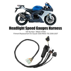 Faisceau de câblage de phare XTevu pour Suzuki <span class=keywords><strong>GSX</strong></span> R600 <span class=keywords><strong>GSX</strong></span> <span class=keywords><strong>R750</strong></span>, faisceau de câblage du tableau de bord 36620-01H00 - Product Image 5