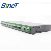 Harga lebih murah bingkai distribusi serat optik 1U dengan SC LC 12/16/24 Panel Patch serat Port ODF tipe konektor FC serat SM bekas