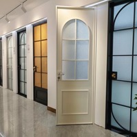 Cabine de douche manuelle moderne avec porte coulissante en verre double trempé et cadre en acier inoxydable pour salle de bain