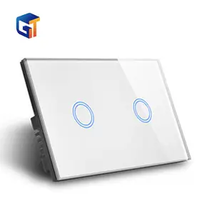 G-Tech Touch Mobile Phone Control Wifi Wall Electrical Switch 2 gang Voice Tuya With Smart Home Kit Life US,AU cheap