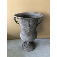 Pot Bunga Besi Vintage Berkualitas Tinggi untuk Rumah & Taman, Tahan Lama, Grosir Decorwellarts 16B049MC-S