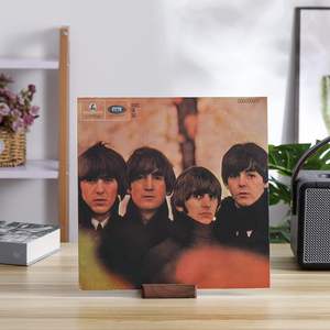 <span class=keywords><strong>Porte</strong></span>-disques en bois moderne et écologique, taille personnalisée, à un seul niveau, avec étagère d'exposition pour disques vinyles, pour le rangement à domicile et les couvertures d'albums - Product Image 6