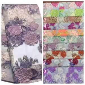 <span class=keywords><strong>Organza</strong></span> Jacquard taglio fiore oro seta grande fiore europeo e americano abito da sposa tessuto di moda per le donne <span class=keywords><strong>vestito</strong></span> - Product Image 2