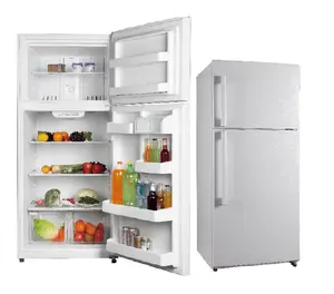 Réfrigérateur à Double porte en acier inoxydable, réfrigération blanc, 18 pieds, bon pour le marché aux états-unis et au Canada