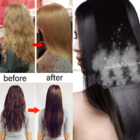 Pelurus Rambut Uap Besi Datar Panel Lebar Suhu Pengaturan Empat Roda Gigi Titanium Profesional Grosir