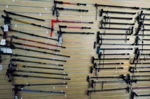 Xách tay 3-phần siêu nhẹ gấp trekking cực hợp kim nhôm Kính thiên văn đi bộ đường dài gậy trong kho làm bằng sợi carbon - Product Image 5