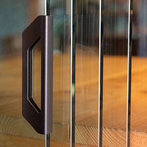 <span class=keywords><strong>Poignée</strong></span> de porte en verre moderne et simple en alliage d'aluminium pour porte coulissante en verre de 10 mm - Product Image 2