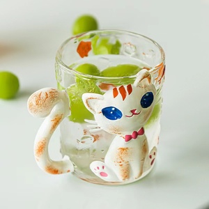 แก้ว<span class=keywords><strong>กา</strong></span>แฟรูปแมว<span class=keywords><strong>ตา</strong></span>โต3D <span class=keywords><strong>กา</strong></span>ร์ตูนสุดสร้างสรรค์ของขวัญแก้วตลกที่ไม่เหมือนใคร - Product Image 3