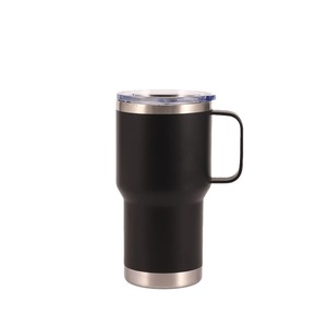 Gobelet isotherme en acier inoxydable Silver Honor 20 oz avec poignée, tasse à café de voyage, cadeau écologique - Product Image 3