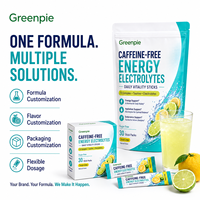 Mélange de Boissons Personnalisé Greenpie, Complexe B, Taurine, Fabricant OEM ODM de Sachets, Poudre d'Électrolytes Sans Caféine