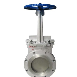 Thép không gỉ Hướng dẫn sử dụng bùn Wafer loại không tăng STEM Dao bướm Van cổng dn200 PN10 nước đầy đủ Lug Van cổng <span class=keywords><strong>CS</strong></span> - Product Image 1