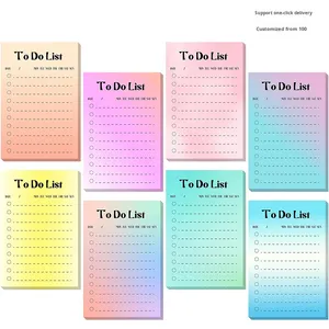 Hot Bán Nhỏ Gradient Màu Máy Tính Xách Tay Tự Dính Và Văn Phòng Danh Sách Memo Pad Cross-Biên Giới Phổ Biến Trường Memo Pads - Product Image 5