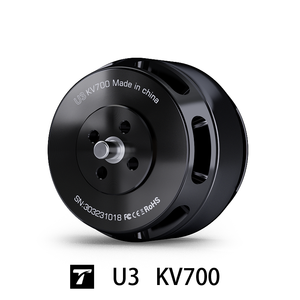 Moteur de drone sans balais étanche T-MOTOR U3 KV700 <span class=keywords><strong>3</strong></span>-4S LiPo, poussée maximale de <span class=keywords><strong>1</strong></span>,8 kg, 500 W, moteur UAV à haut rendement - Product Image 1