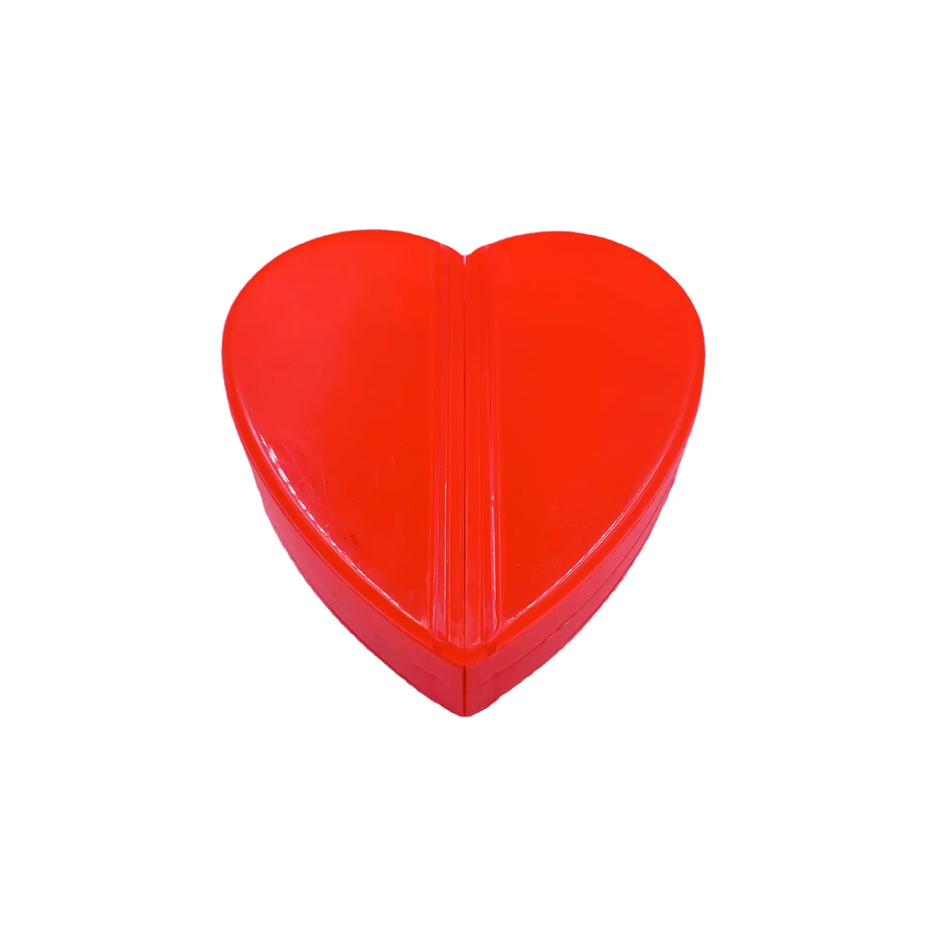 RAINBOW Brand Heart-Shaped Plastic Pill Box Durable Storage Case for Medication