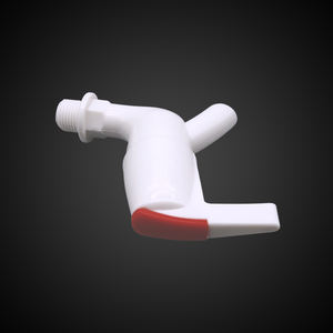 Robinet de cuisine en plastique à poignée en L, nouveau design, installation facile, blanc, en PP et ABS - Product Image 5