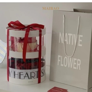 กล่องเค้กแบบ 3 ชั้น สำหรับงานแต่งงาน ใส่ขนมหวาน ผลไม้ คัพเค้ก เหมาะสำหรับงานเลี้ยงน้ำชา - Product Image 2