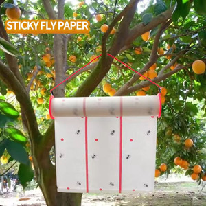 Eco-Friendly Non-Toxic Sticky Fly Ribbon Roll | Hanging Pest Control Trap for Organic Agriculture Farm & Garden - Product Image 3