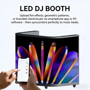 Pantalla LED Curva Portátil para Cabina, con Pantalla LED para Actuaciones en Escenario, Eventos Musicales, Conciertos - Product Image 5