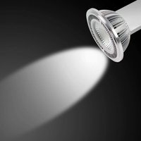 Vente directe d'usine, projecteur LED COB en aluminium AR111 12W G53 Gu10 AC 85-265V 12V dimmable, 66x111mm CRI>80 1200