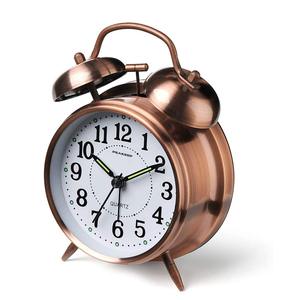 Đồng Hồ Báo Thức Chuông Kim Loại CHUÔNG ĐÔI Cũ Trẻ Em Đèn Ngủ Kiểu Cổ Vui Nhộn Giá Rẻ Nhỏ - Product Image 1