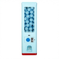 Distributeur automatique de capsules bleues avec emplacement pour pièces de monnaie et écran LCD, capacité de 200 à 300 pièces
